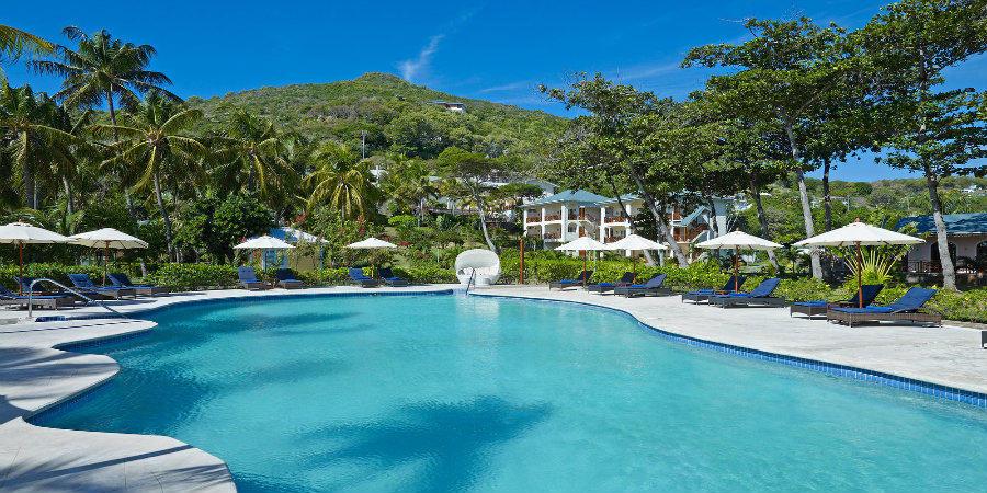 Pool at Bequia Beach Hotel, Grenadines